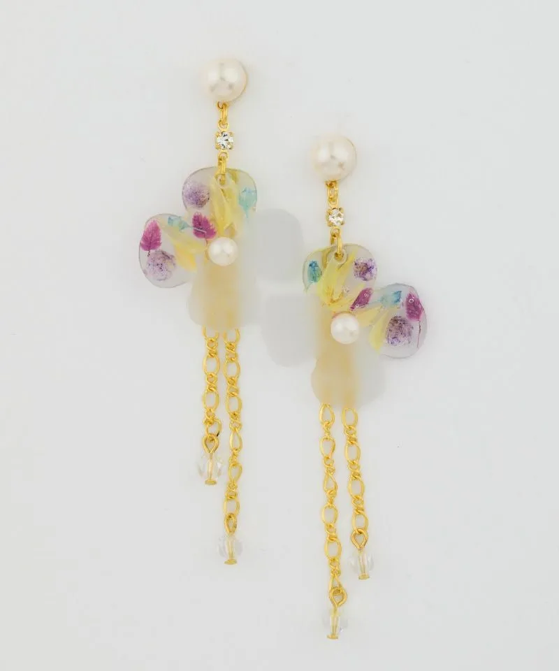 霧面玻璃花朵×長鍊