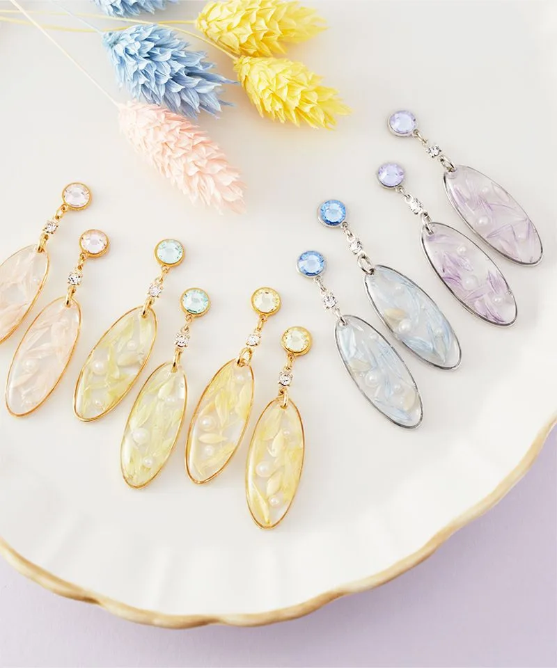 繽紛花朵×橢圓樹脂